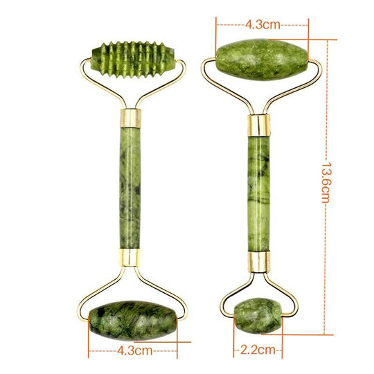 Guasha Natural Stone Massage Face Jade Roller Gua Sha Massage Tool Set .