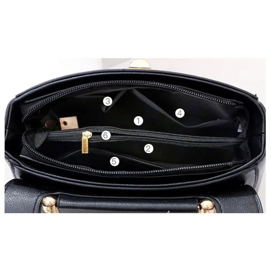 Trendy 2023 Luxury Designer Handbag High Quality White Black Leather Shoulder Bag Bolsas Para Mujeres