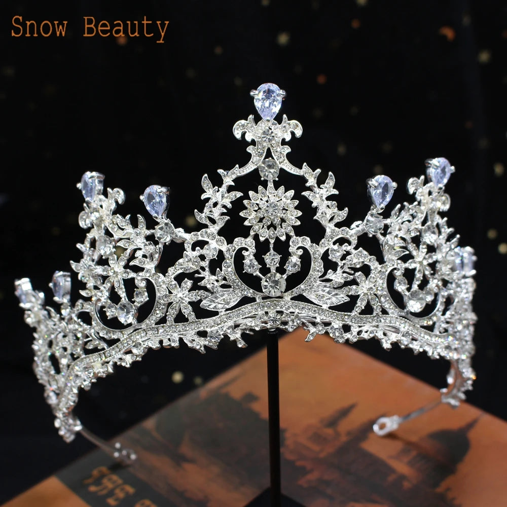 Wedding Headband Crystal Bridal Crowns and Tiaras Hair Jewelry Accessories Women Rhinestone Headwear