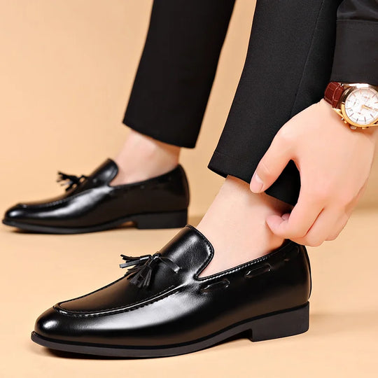 Brand New Men's Designer-Inspired Dress Shoes, Business Casual Style, Easy Slip-On Loafers