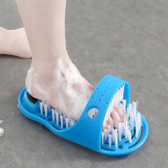 "1PC Spa Shower Foot Scrubber and Massager: Exfoliating Cleaner Slipper Tool for Bathroom - Bath Foot Brush to Remove Dead Skin"