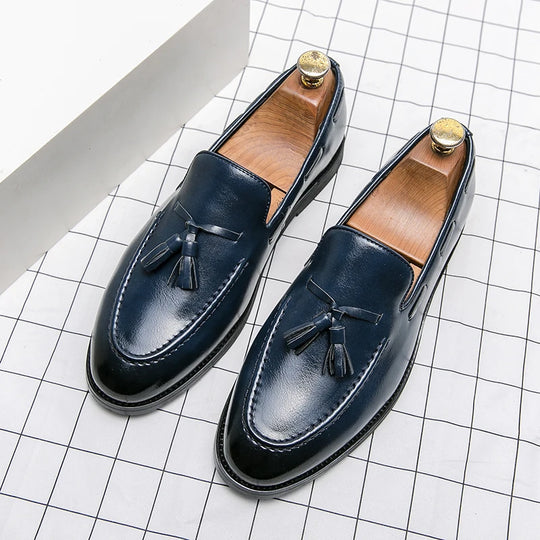 Classic Men Casual Loafers Driving Shoes Moccasin 2023 Fashion Male Comfortable Summer Leather Shoes Men Lazy Tassel Dress Shoes