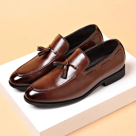 Brand New Men's Designer-Inspired Dress Shoes, Business Casual Style, Easy Slip-On Loafers