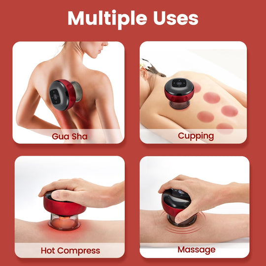 Electric Vacuum Cupping Massage Body Cups Anti-Cellulite Therapy Massager