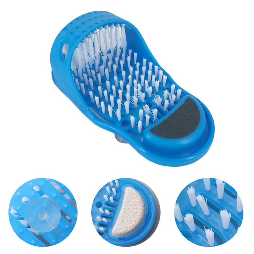 "1PC Spa Shower Foot Scrubber and Massager: Exfoliating Cleaner Slipper Tool for Bathroom - Bath Foot Brush to Remove Dead Skin"