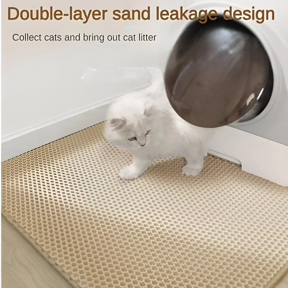 cat accessories Double-layer  Non-slip big Cat Litter Mat Pet Litter Box Filter MatWear Resistant  Cat Litter Mat  free shipping