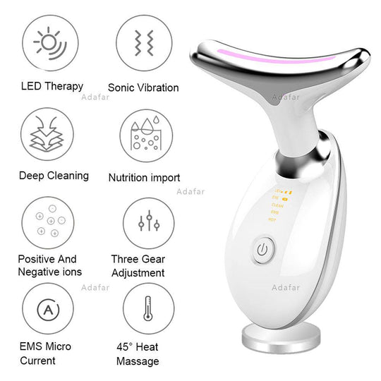 Ultrasonic Anti Aging Wrinkle Remover Facial Lift Machine Photon Therapy Treatment .