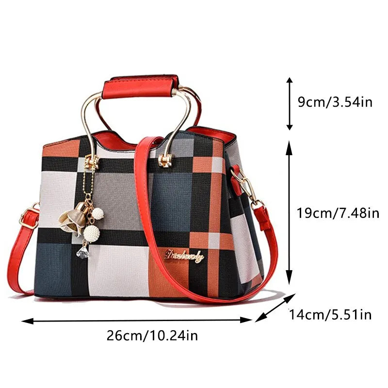 Fashion Handbag Crossbody Bags for Women Faux Leather Bag Adjustable Strap Top Handle Bag Large Capacity Shoulder Bag