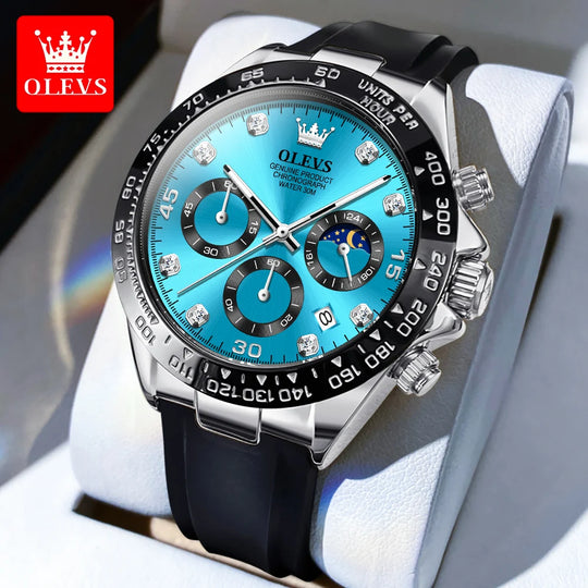 OLEVS Luxury Men's Watches Top Brand Fashion Quartz Wristwatch Sport Chronograph Waterproof Watch For Men Relogios Masculino