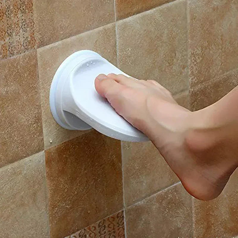 "Shower Foot Rest with Suction Cup: Non-Slip Bathroom Pedal for Shaving and Washing Feet - Leg Step Aid and Grip Holder"