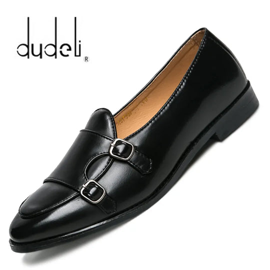 Men's Leather Loafers Luxury Brand Italian Design Comfortable Breathable Casual Dress