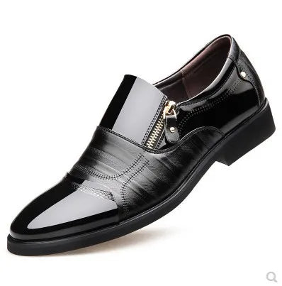 2024 New Men's Slip-on Oxfords Dress Shoes  Classic Leather Dress Shoes