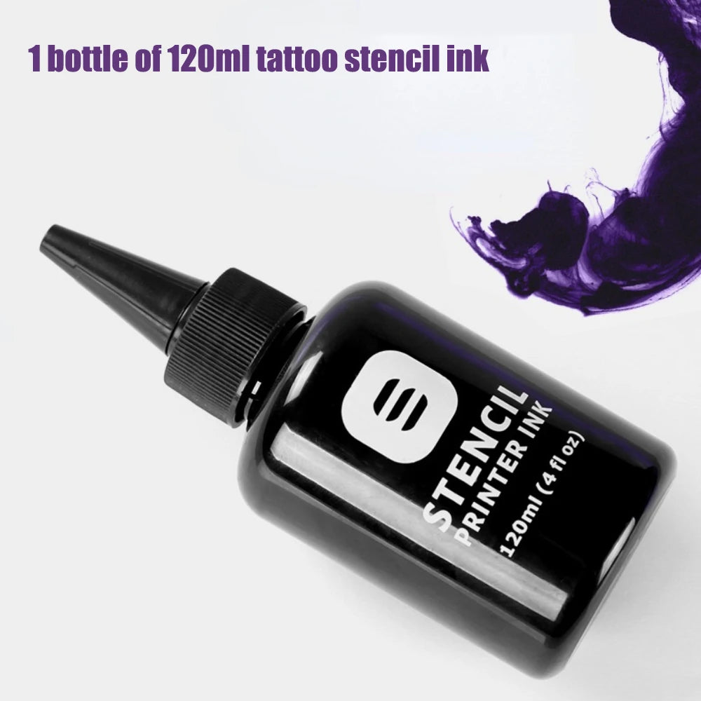 "4oz Tattoo Stencil Printing Ink: A4 Inkjet Transfer Paper Compatible Ink for Machines - Innovative Tattoo Tracing Accessories"