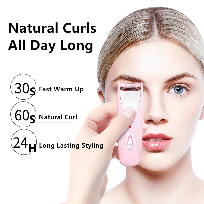 Electric Heated Eyelash Curler Long Lasting Eyelash Makeup Tools Eyelash Curling Tools Makeup tools