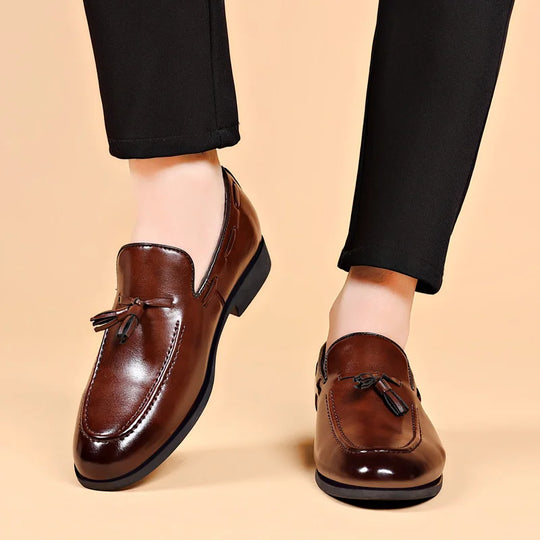 Brand New Men's Designer-Inspired Dress Shoes, Business Casual Style, Easy Slip-On Loafers