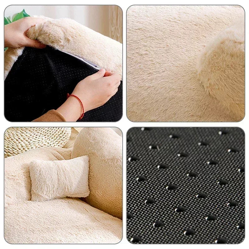 Luxury Dog Bed Sofa Super Soft Pet Sleeping Cushion Detachable Non-slip Dog Bed Puppy Kitten Sleeping Supplies Para Gatos