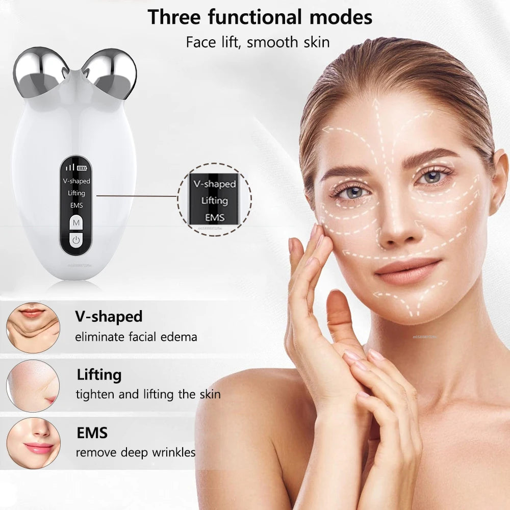 Face Lifting Massager EMS Microcurrent Massager Facial Wrinkle Lift Machine EMS Face Massage Facial Microcurrent  Anti Wrinkle