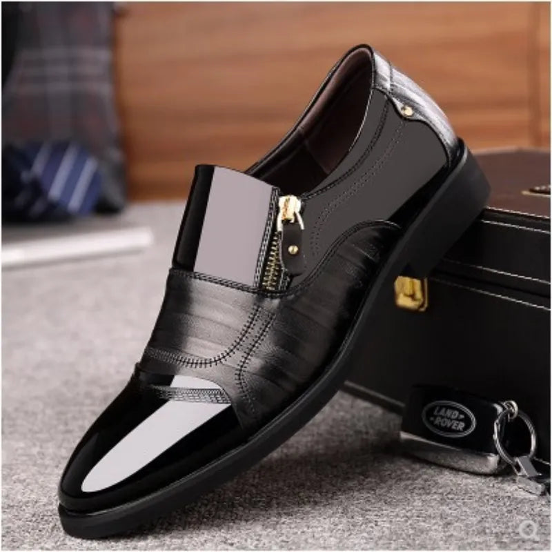 2024 New Men's Slip-on Oxfords Dress Shoes  Classic Leather Dress Shoes