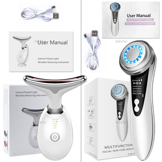 Ultrasonic Anti Aging Wrinkle Remover Facial Lift Machine Photon Therapy Treatment .