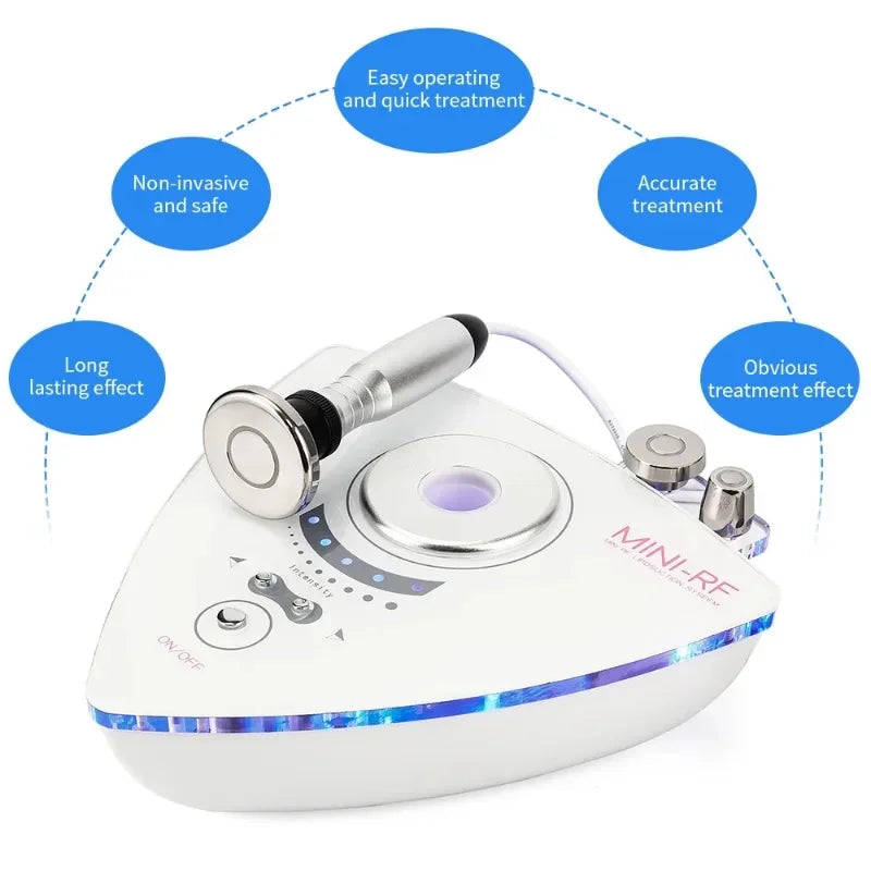 RF Multi-functional Skin Tightening Device: Home Use Radio Frequency Facial & Eye Lifter for Enhanced Skin Care