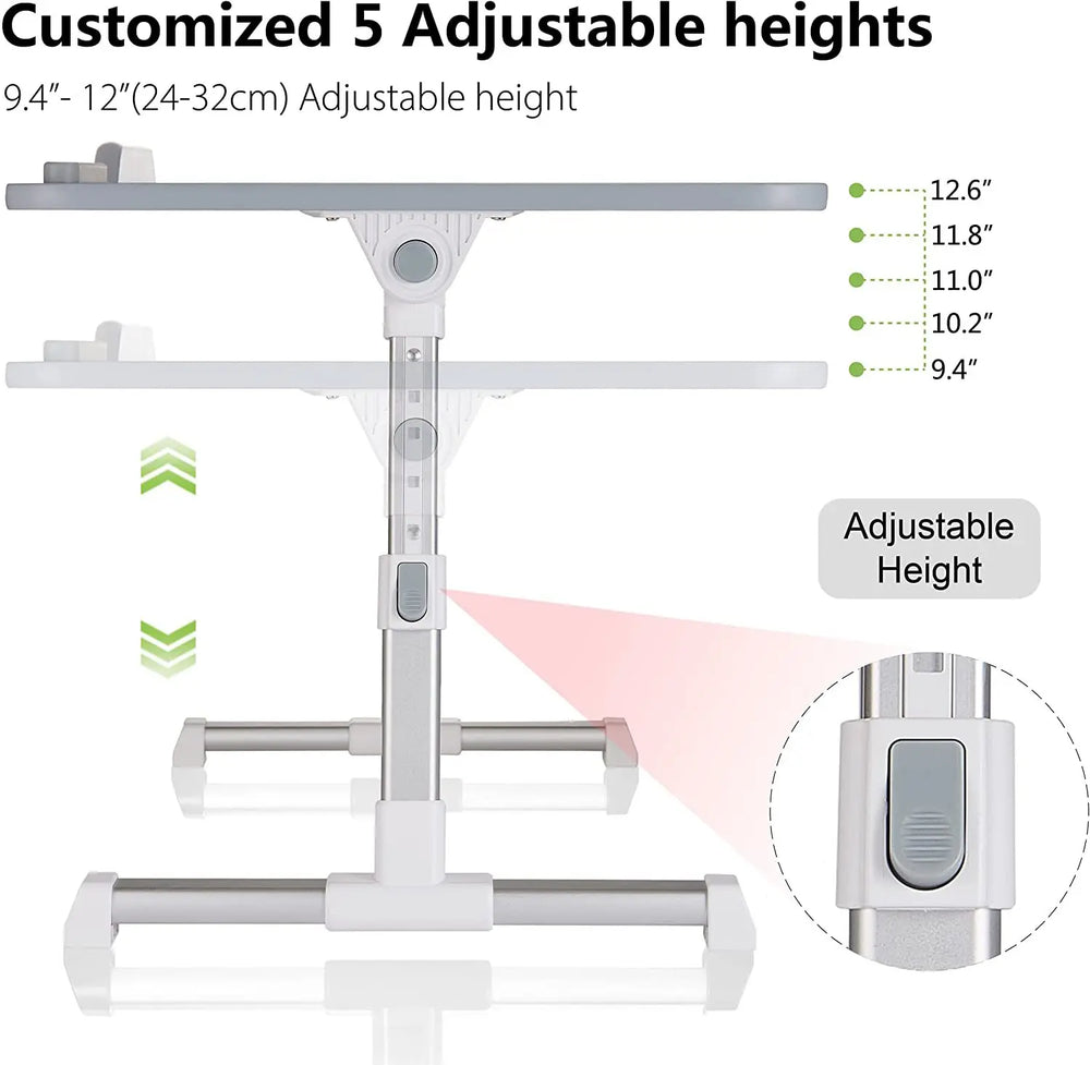 Multi-functional Laptop Desk Portable Adjustable Laptop Stand Study Table Foldable Bed Desk for Bed Sofa Tea Serving Table Stand