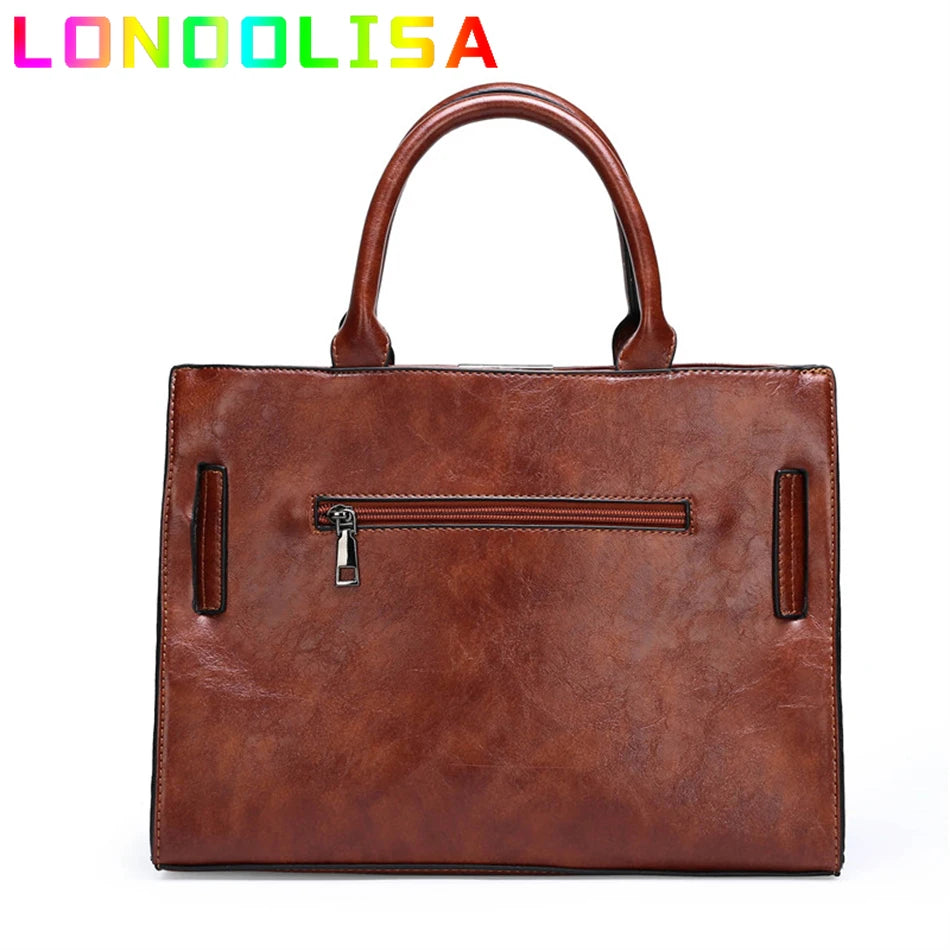 LONOOLISA Luxury Brand Handbags With Purse Designer Shoulder Messenger Bags for Ladies Casual Totes Crossbody.