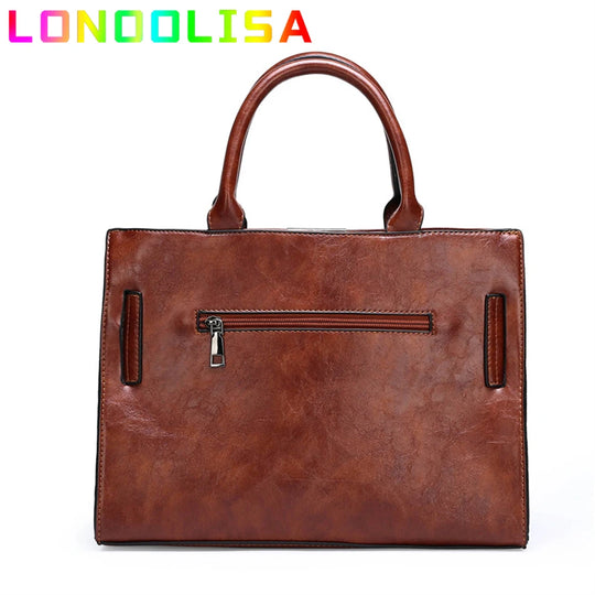 LONOOLISA Luxury Brand Handbags With Purse Designer Shoulder Messenger Bags for Ladies Casual Totes Crossbody.