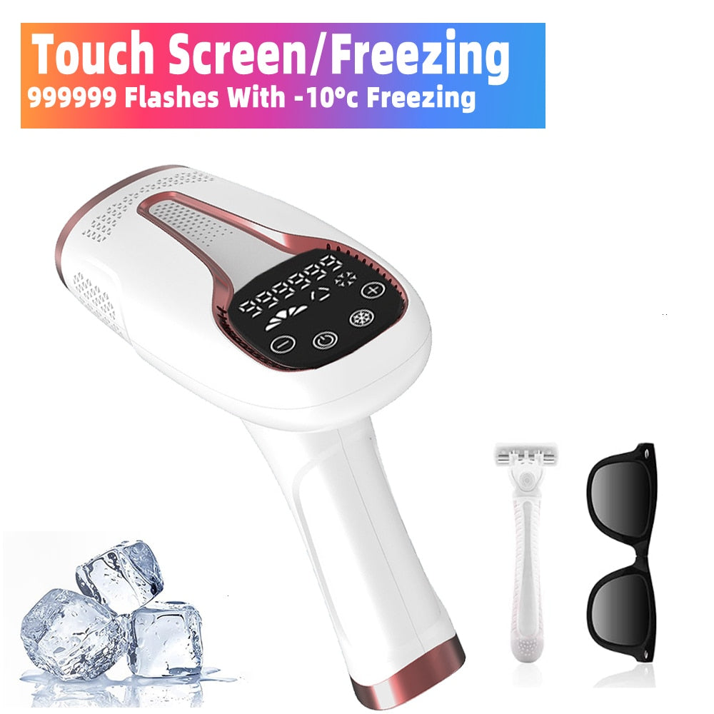 Ice Sensing Laser Epilator Permanent Hair Removal IPL Photoepilator Bikini Body Painless Electric Epilator