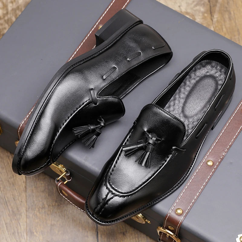 Fashion Large Size Mens Casual Shoes Light Slip on Man Tassels Loafers Designer Leather Moccasins Wedding Party Leather Shoes