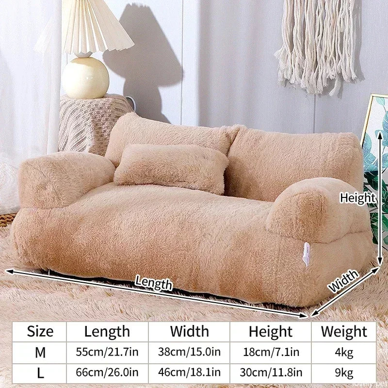 Luxury Dog Bed Sofa Super Soft Pet Sleeping Cushion Detachable Non-slip Dog Bed Puppy Kitten Sleeping Supplies Para Gatos