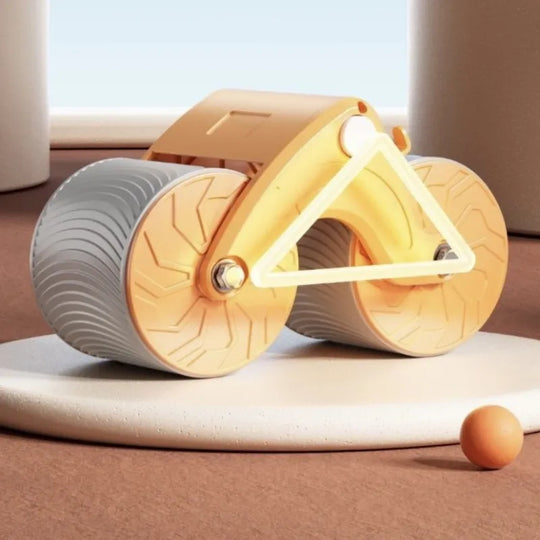 2024 Upgraded Version Of Double-Wheel Abdominal Roller Arm Abdominal Device Automatic Rebound Intelligent Timing Exercise Roller