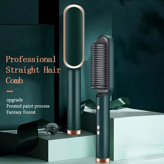 Hair Curler Multi-speed New Hair Straightener Electric Straightening Comb Curling Iron Hair brush Hot Comb Anti-scalding Ceramic