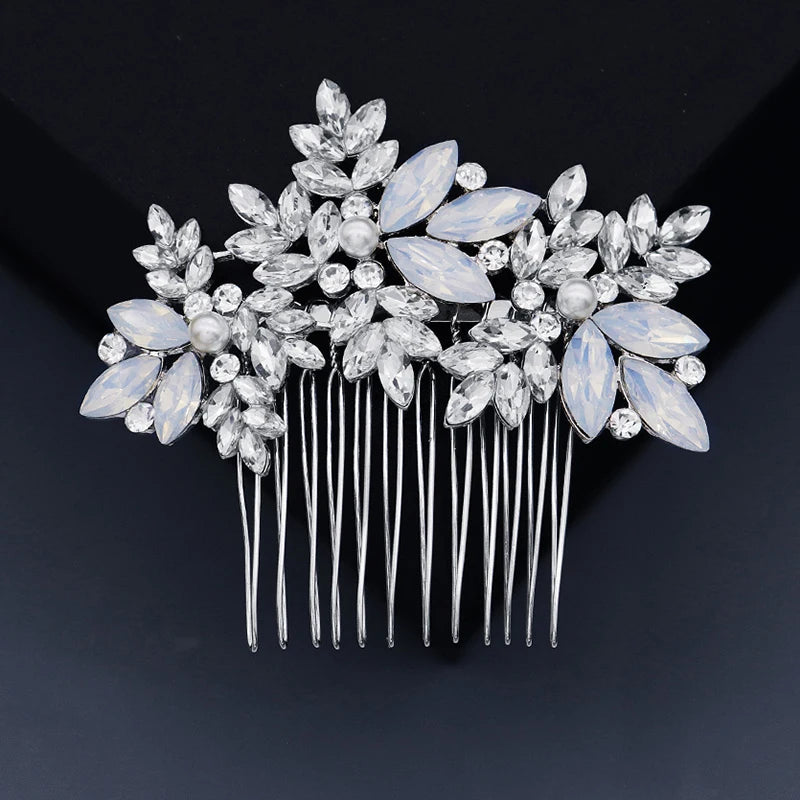 Bridal Wedding Hair Accessories Crystal Hair Combs Clips Jewelry for Women Rhinestone Bride Headpiec Party Bridesmaid Gift