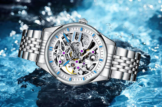 "2024 New Design Luxury Fashion Men's Watch - Top Brand, Automatic Skeleton Mechanical, Luminous Wristwatch"