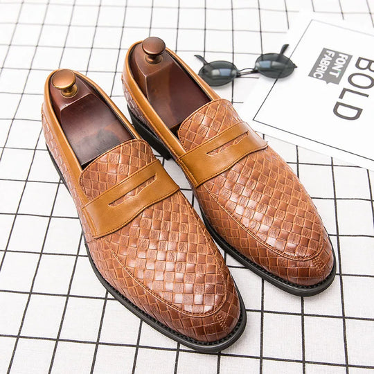 2024 Italian Loafers Men Casual Shoes Wear Shoes For Men Leather Moccasins Slip On Dress Shoes