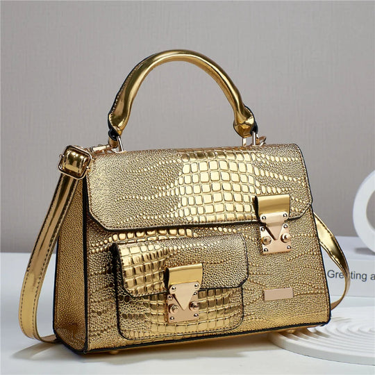 Women's 2024 Popular Crossbody Bags High Quality Handbag Crocodile Pattern Single Shoulder Bag