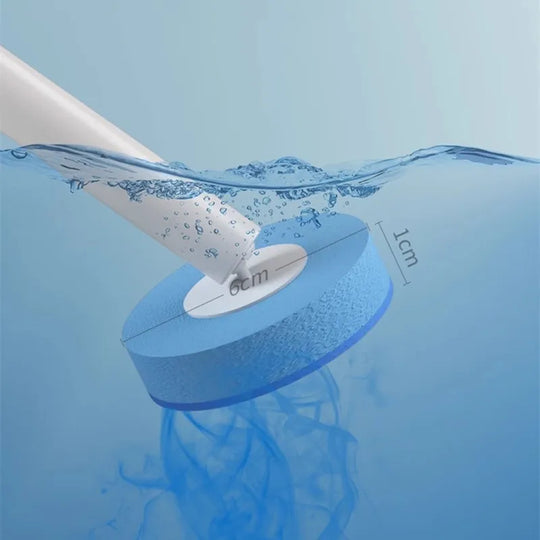 "Nordic Style Disposable Toilet Brush Head: Easy-Replace, Household Cleaning Brush with No Dead Angle Coverage"