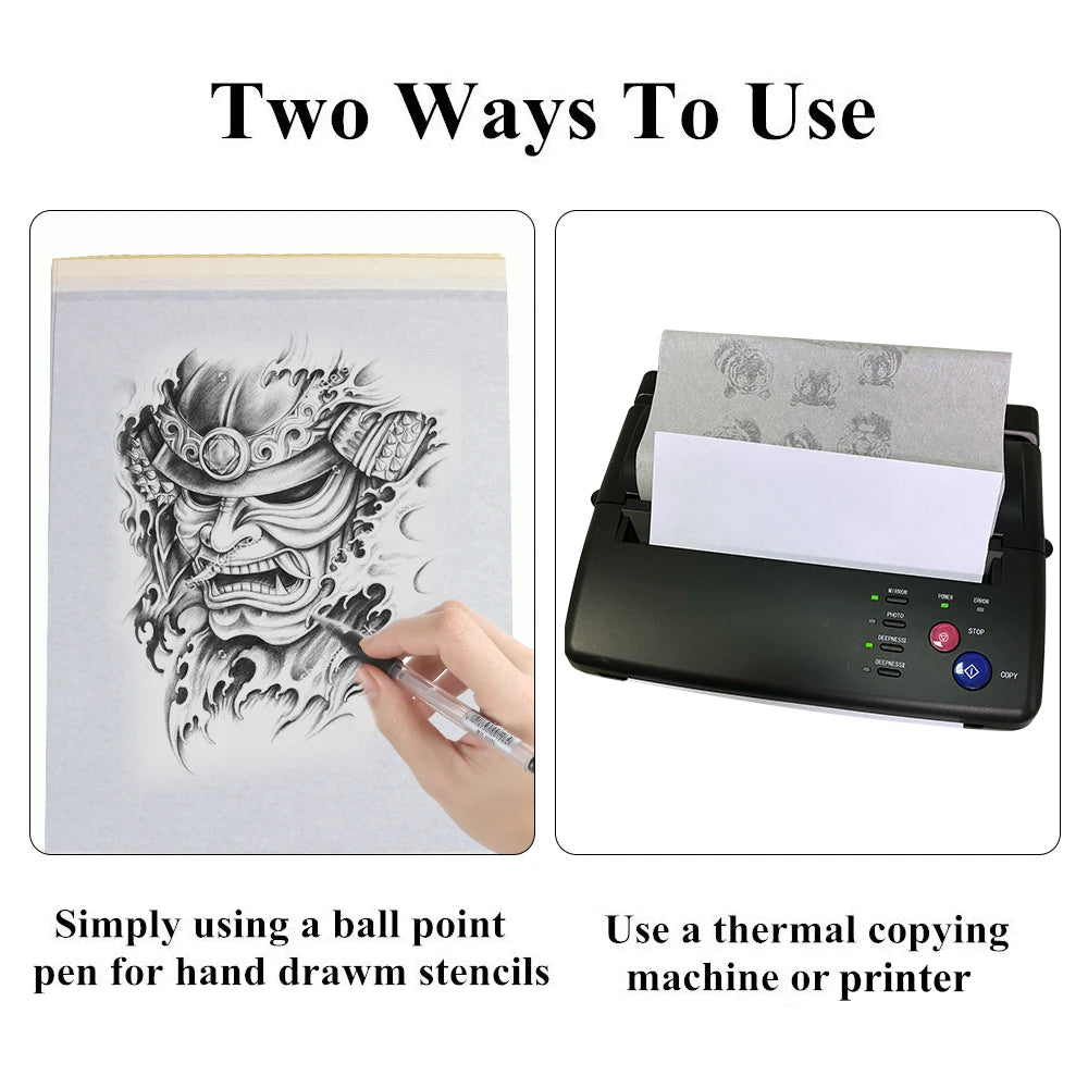 Tattoo Transfer Paper 5/10pcs Master Classic 4 Layers Freehand Tattoo Transfer Machine Thermal Copier High Quality  Stencil