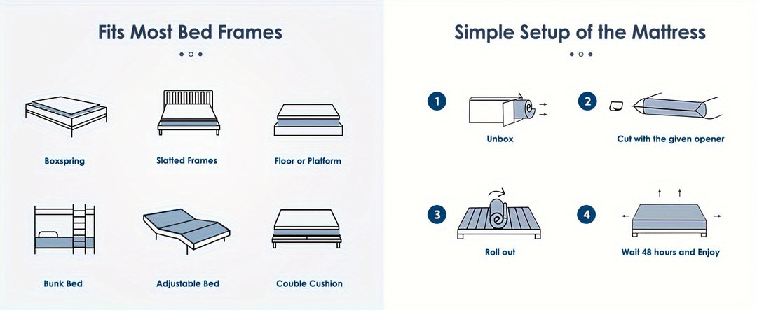 Hybrid Mattress In A Box, Medium Firm Mattress With Individual Pocket Springs, And Strong Edge Support, Free Of Fiberglass