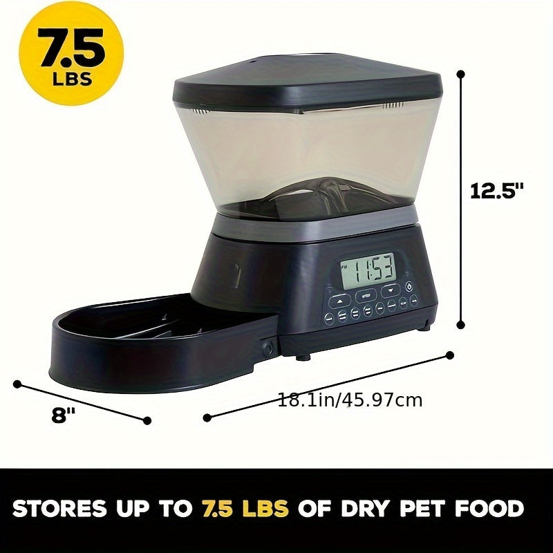 7.5 Lbs Gamma2 Nano Programmable Automatic Pet Feeder for Cats and Dogs