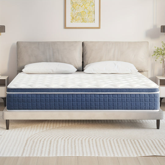 12 Inch Spring Memory Foam Hybrid Mattres, 12 Inch Gel Memory Foam Mattress For Cool Sleep, Bed-in-a-Box, Full Queen Size