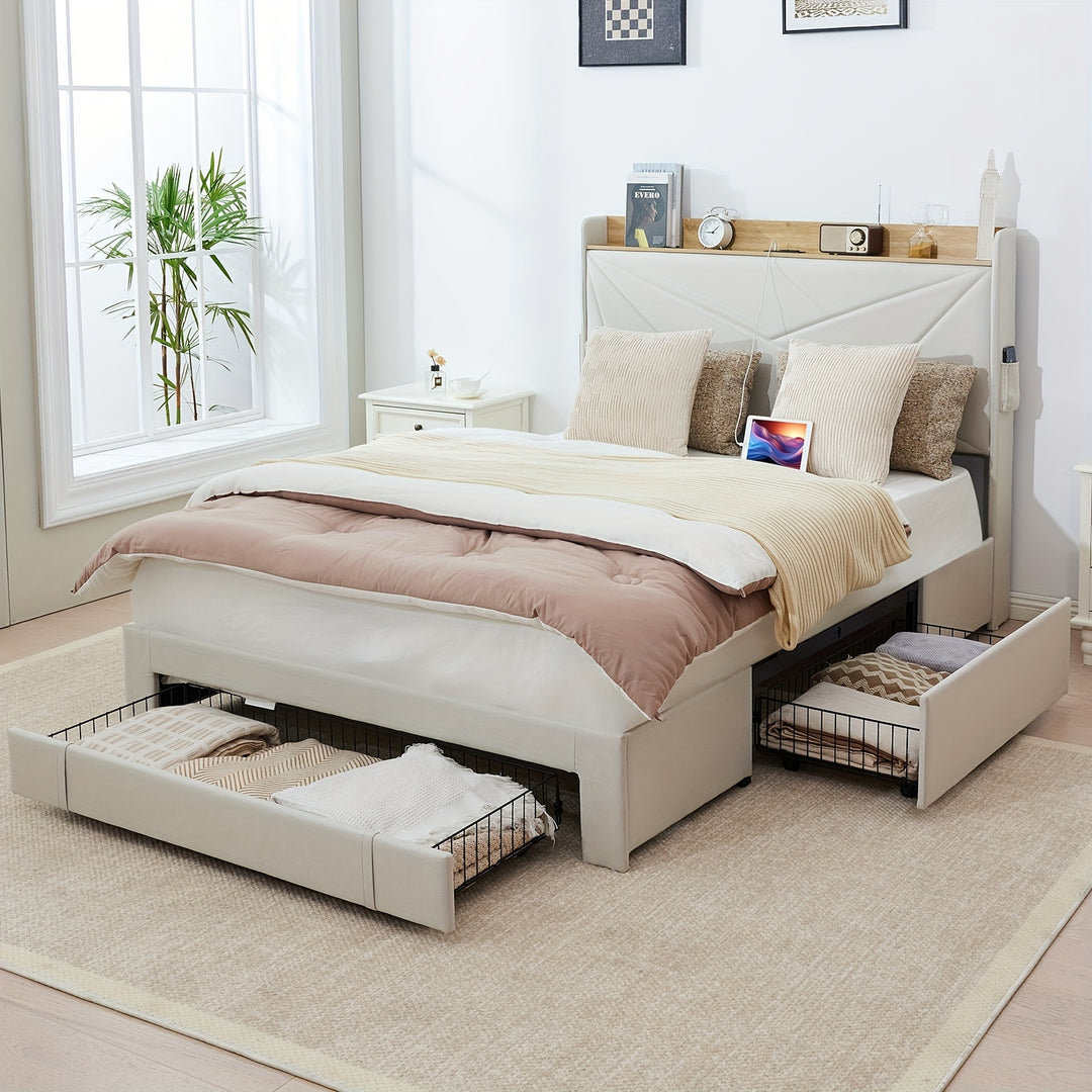 Bed Frame Full Size With Headboard