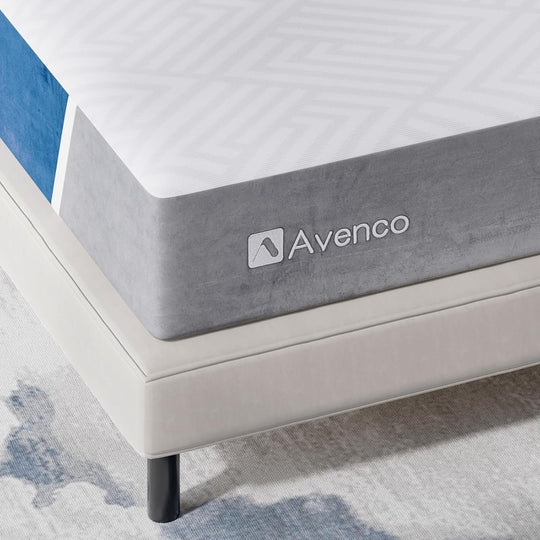 Avenco Mattress, Gel Memory foam, Medium Firm, Mattress in a Box, Pressure Relief & Motion Isolation, CertiPUR-US Certified