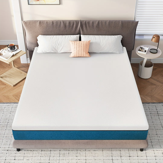 10 inch & 12 inch Queen Mattress No Fiberglass Gel Memory Foam Mattress, Queen Size Mattress in a Box, Breathable Fabric Cover for Comfort Sleep, 80 inch X 60 inch, Medium Firm feeling