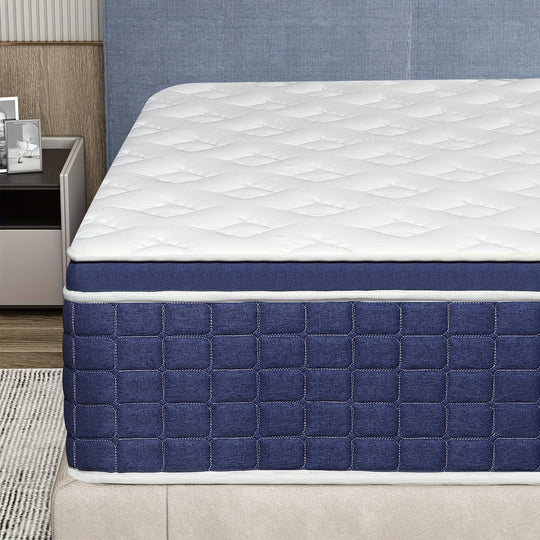 12" 14" Gel Memory Foam Mattress Twin Full Queen King Bed Hybrid Spring In A Box