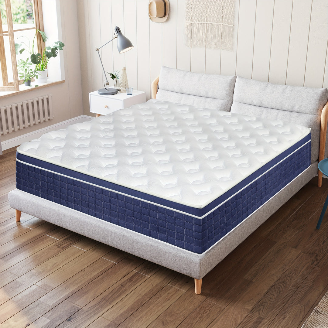 12/14 Inch Gel Memory Foam Mattress Twin Full Queen King Hybrid Pocket Spring Bed In A Box