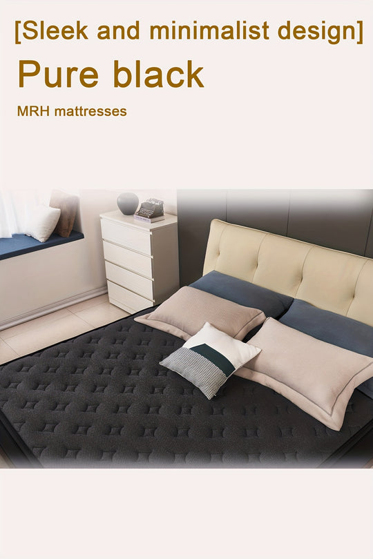 MRH 2024 Newest 12-Inch Hybrid Gel Memory Foam Mattress - Black, For All Ages, Comfort Support, All Ages, Sleep Quality Enhancement