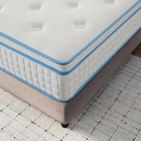 14 Inch Queen Hybrid Mattress In A Box With Gel Memory Foam Mattress, Individually Wrapped Pocket Coils Innerspring Mattress