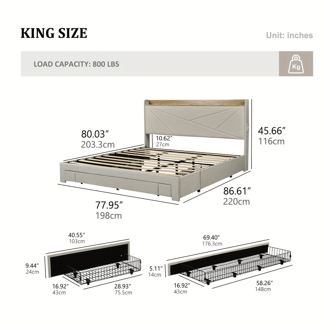 Bed Frame Full Size With Headboard