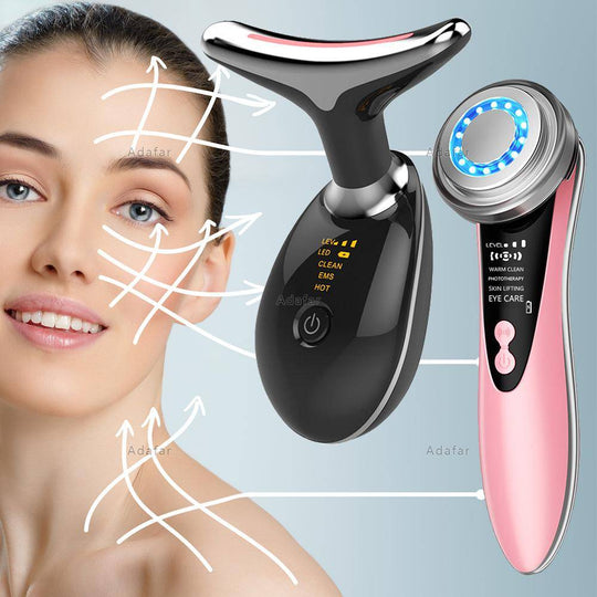 Ultrasonic Anti Aging Wrinkle Remover Facial Lift Machine Photon Therapy Treatment .